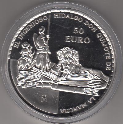 Beschrijving: 50 Euro DON QUIXOTE WRITING FEATURES 168gram